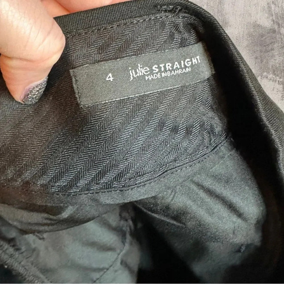 Ann Taylor Loft Black Julie Straight Trousers size 4 - Picture 5 of 6